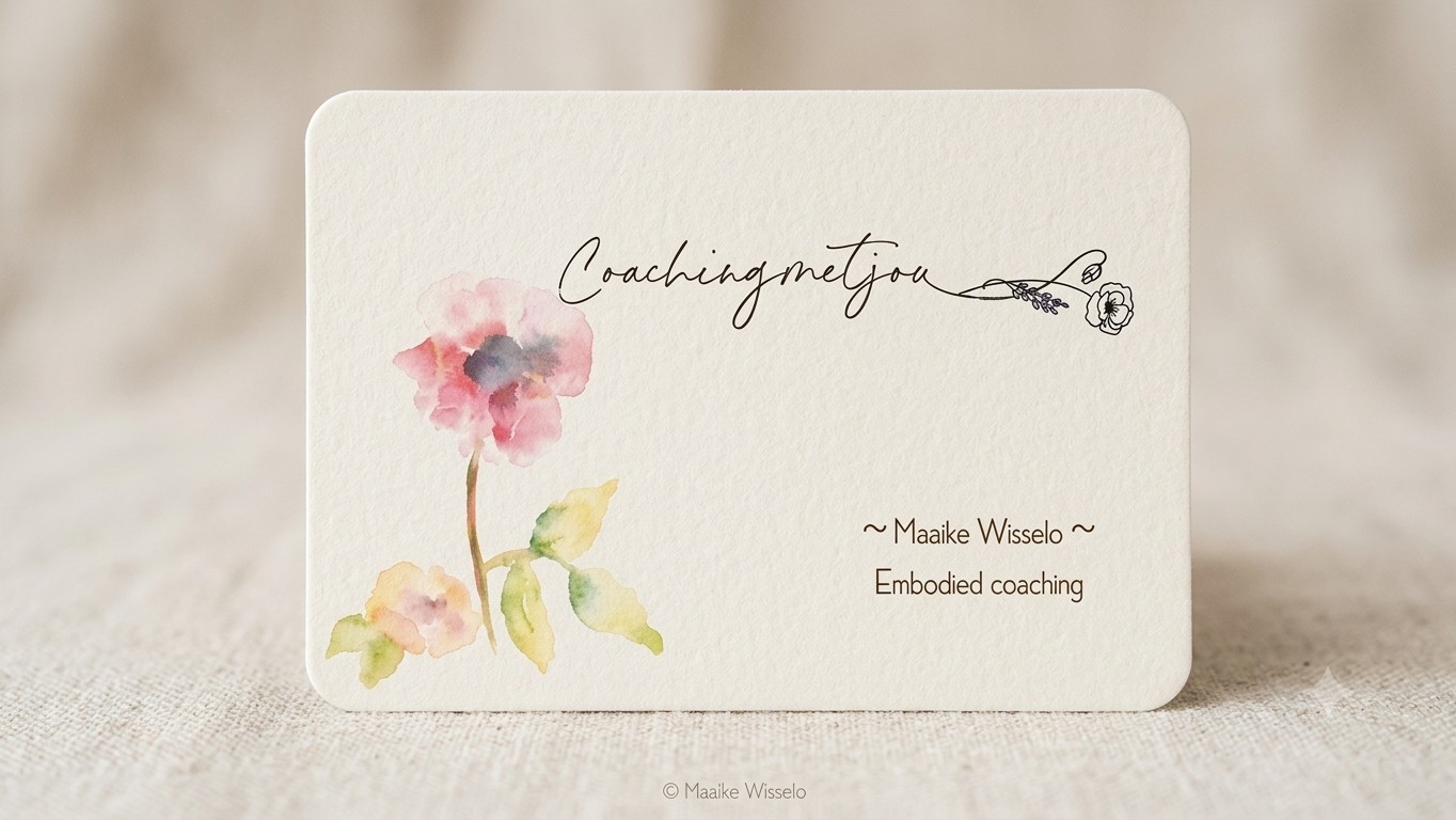 Visitekaartje Coaching met Jou — Maaike Wisselo